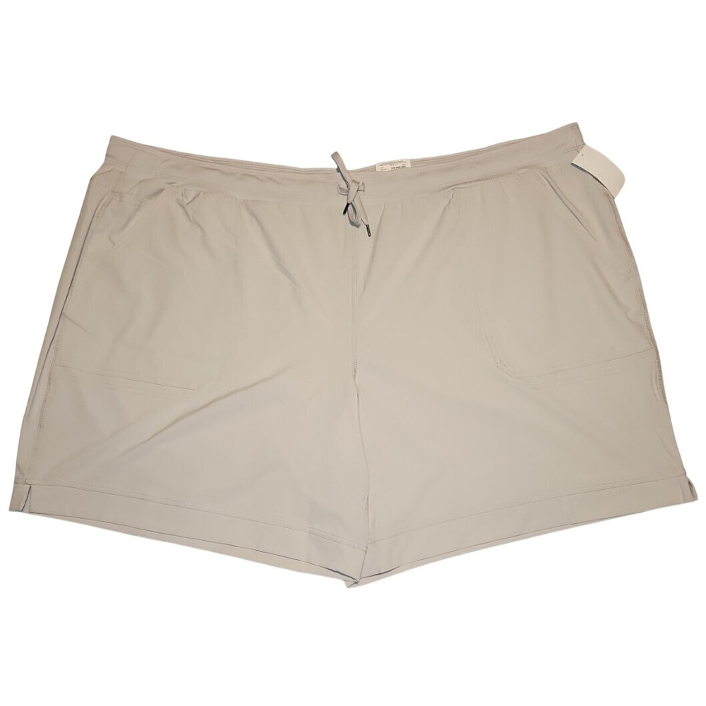 St. Johns Bay Bermuda‎ Shorts Womens 5X Moonbeam Beige Mid Rise Easy Fit NWT